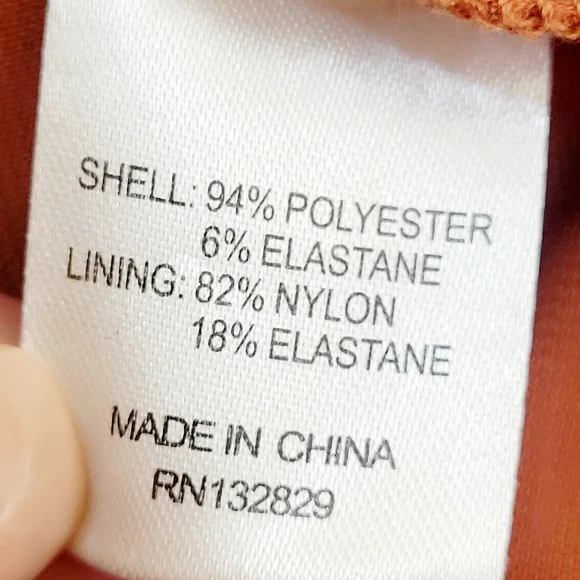 LOVERS and FRIENDS Suki Cinnamon Rust Ruched Puff Sleeve Asymmetrical Dress L - Picture 7 of 9